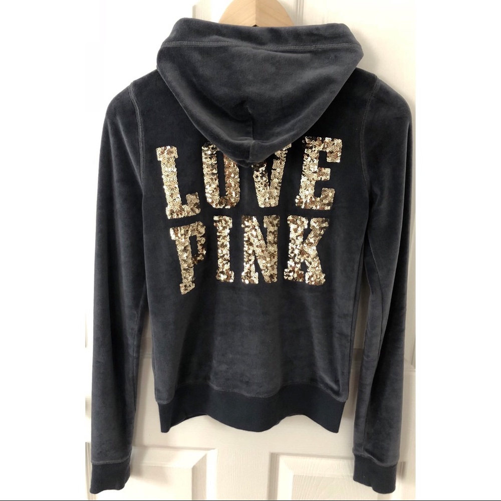 VS PINK Velvet Full Zip